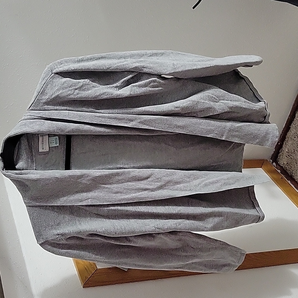 Light gray maternity cardigan